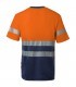 Camiseta bicolor de alta visibilidad de algodón 305509. Velilla6