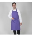 Delantal 116-B. Bolsillo en el centro. Garys morado