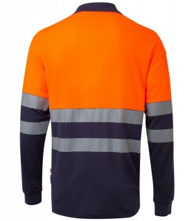 Polo bicolor de alta visibilidad de algodón 305525. Velilla6