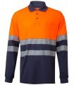 Polo bicolor de alta visibilidad de algodón 305525. Velilla5