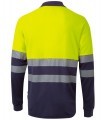 Polo bicolor de alta visibilidad de algodón 305525. Velilla2