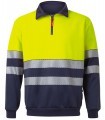Sudadera bicolor de alta visibilidad 305703. Velilla1