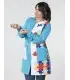 Bata escolar estampada de mujer especial Autismo 5987. Garys1
