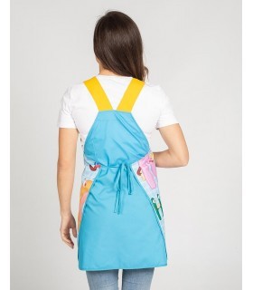 Casulla escolar estampada de mujer ABECEDARIO 200005. Garys3