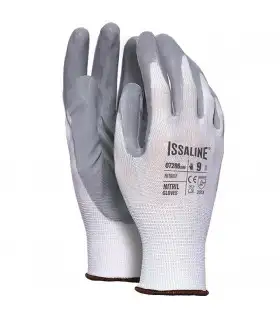 Guantes de poliéster recubierto de nitrilo 07286. PACK 12 und. ISSALINE1