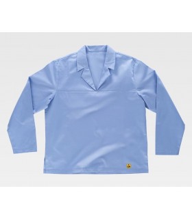 Casaca B9900 Unisex sanitario. ESD. Manga larga. Workteam 3