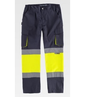 Pantalón de Alta visibilidad elástico Slim Fit C3218. Workteam5