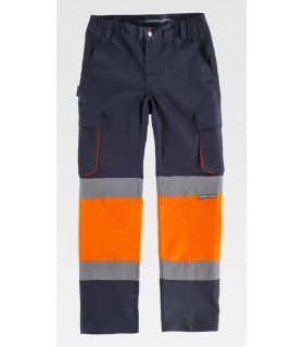 Pantalón de Alta visibilidad elástico Slim Fit C3218. Workteam7