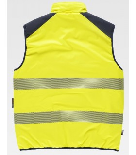 Chaleco C8250 Alta visibilidad con cuello alto. Reversible. Workteam 4