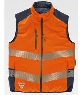 Chaleco C8250 Alta visibilidad con cuello alto. Reversible. Workteam 5
