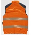 Chaleco C8250 Alta visibilidad con cuello alto. Reversible. Workteam 8