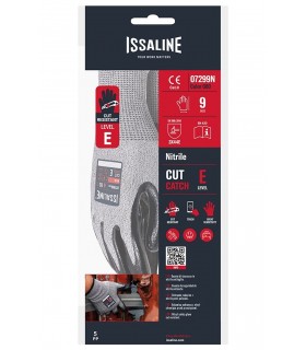 Guantes anticorte CUT CATCH NITRILE 07299N. PACK 12 und. ISSALINE2