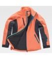 Cazadora Softshell RN1010002 de mujer combinada. ROC NEIGE 2