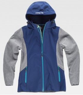 Cazadora Softshell RN1010003 de mujer combinada. ROC NEIGE