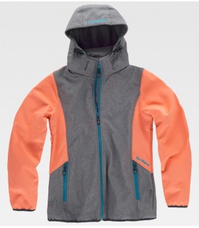 Cazadora Softshell RN1010004 de mujer combinada. ROC NEIGE