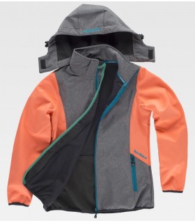 Cazadora Softshell RN1010004 de mujer combinada. ROC NEIGE 2