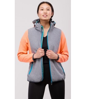 Cazadora Softshell RN1010004 de mujer combinada. ROC NEIGE 4