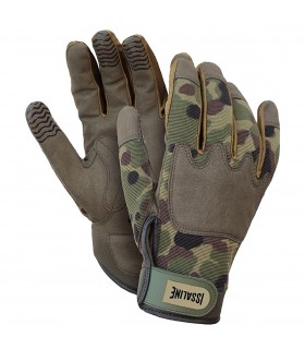 Guantes ARMY HIGH TECH con palma en piel sintética 07325. ISSALINE1