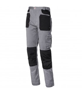 Pantalón forrado en franela stretch con rodillas reforzadas de tejido impermeable 8730W. ISSALINE