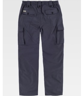 Pantalón elástico multibolsillos con refuerzos B1432. Workteam2