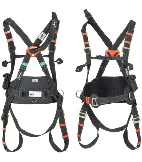 Arnés elástico de anclaje dorsal y frontal + cinturón de posicionamiento AK55 STRETCH. AKROBAT1