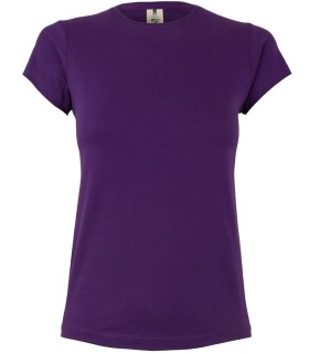 Camiseta reforzada de manga corta mujer 155 gr Coral. MUKUA10