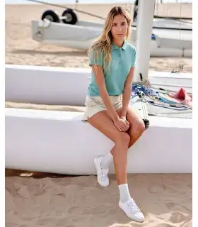 Polo preencogido de mujer de manga corta Mackay Woman. MUKUA1