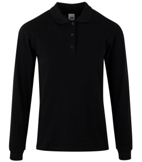 Polo preencogido de mujer de manga larga Hobart Woman. MUKUA2