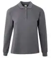 Polo preencogido de mujer de manga larga Hobart Woman. MUKUA3