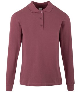 Polo preencogido de mujer de manga larga Hobart Woman. MUKUA5
