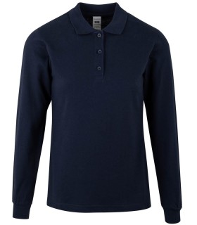Polo preencogido de mujer de manga larga Hobart Woman. MUKUA6