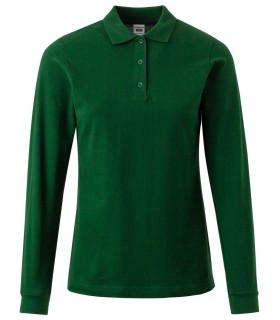 Polo preencogido de mujer de manga larga Hobart Woman. MUKUA11