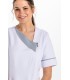 Casaca sanitaria de mujer 8081570 en microfibra. Dyneke 2