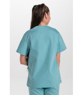 Casaca sanitaria unisex 8204884 en manga corta. lejos Dyneke 16