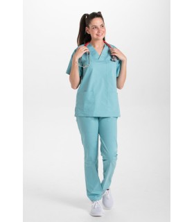 Casaca sanitaria unisex 8204884 en manga corta. lejos Dyneke 17