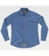 Camisa vaquera de mujer de manga larga con botones de madera B8690. Workteam1