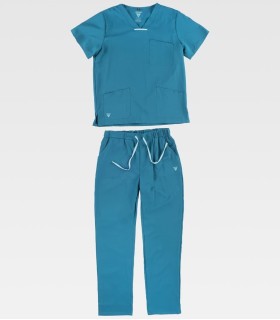 Pijama sanitario elástico B9140 Casaca + Pantalón. Workteam