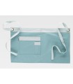 Delantal de camarero corto en tejido canvas combinado M755. Workteam7
