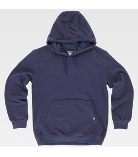 Sudadera tipo canguro unisex con capucha S5506. Workteam8