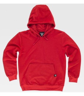 Sudadera tipo canguro unisex con capucha S5506. Workteam10