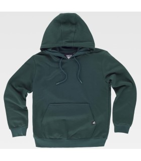 Sudadera tipo canguro unisex con capucha S5506. Workteam16