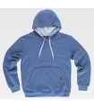 Sudadera bicolor tipo canguro unisex con capucha S5570. Workteam1