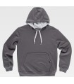 Sudadera bicolor tipo canguro unisex con capucha S5570. Workteam2
