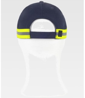 Gorra con cinta reflectante WFA909. WORKTEAM2