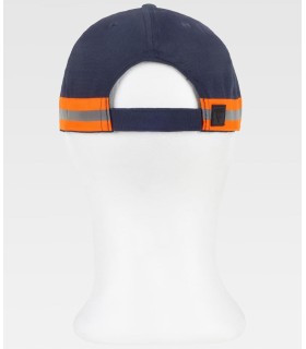 Gorra con cinta reflectante WFA909. WORKTEAM4