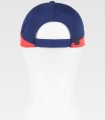 Gorra tricolor con tejido canvas WFA941. WORKTEAM6