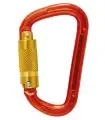 Mosquetón de aluminio Twist Lock resistente 23 KN AK9426. Pack 10 und. AKROBAT1