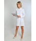 Bata sanitaria de mujer 8885570 en microfibra. Dyneke 3
