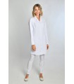 Bata sanitaria de mujer 8897570 en microfibra. Dyneke 3