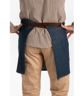 Delantal de camarero tejano unisex 8965775 sin peto. Dyneke 4